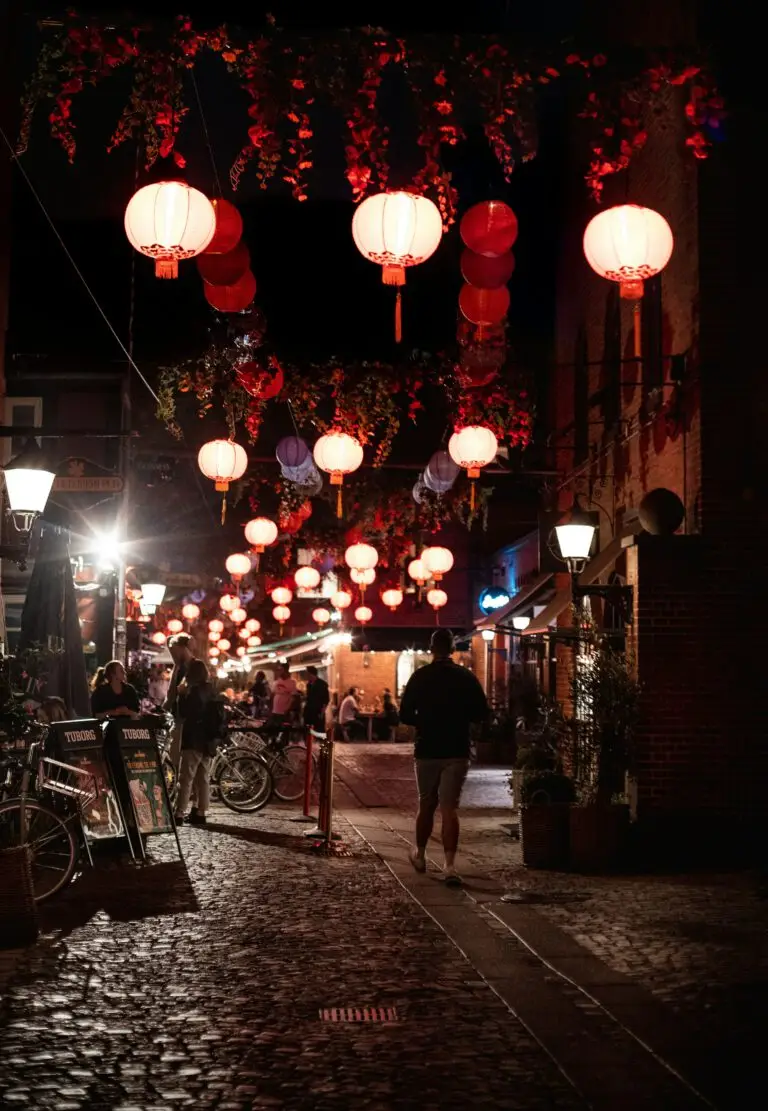 Odense bei Nacht